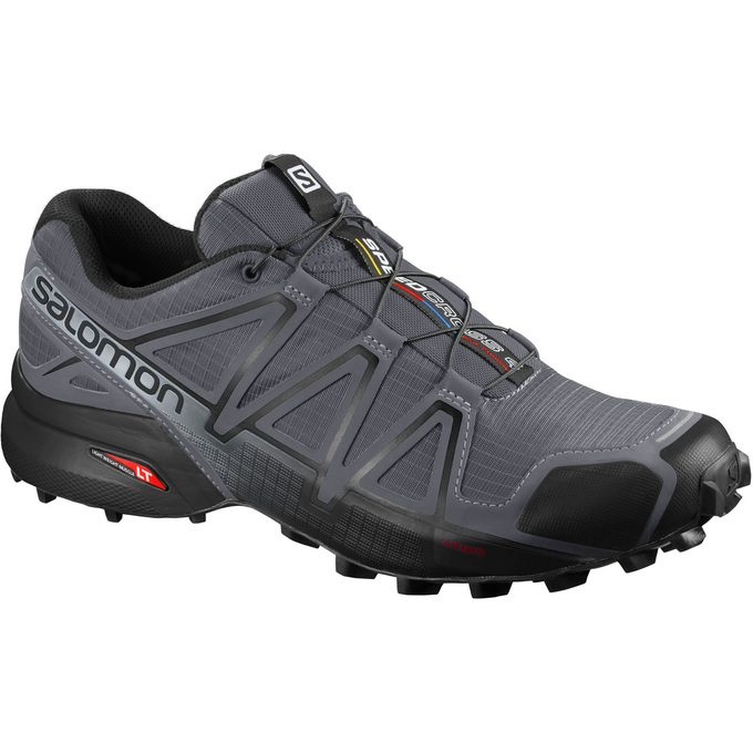 Zapatillas Trail Running Salomon Hombre Gris / Negras - Salomon Argentina SPEEDCROSS 4 WIDE ,946508-